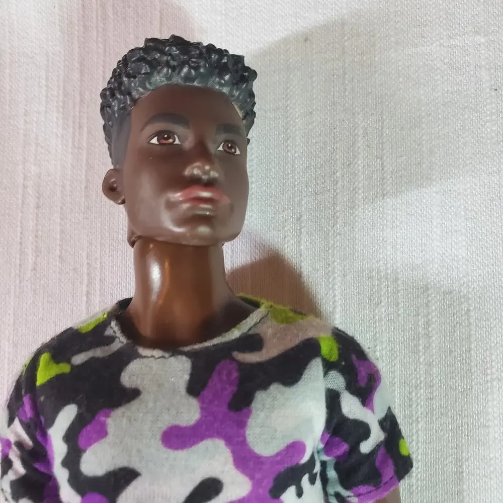 Barbie Fashionistas Ken Doll #183 Camo Shirt Lime Green Shorts Mattel Fashion